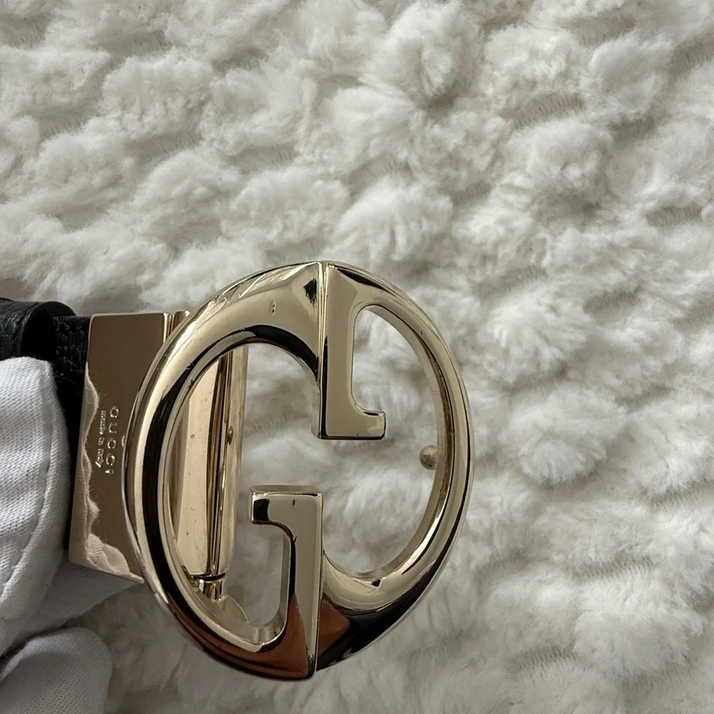 Gucci Reversible Leather Belt-45000-Authentic-NWOT